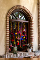A view of decoration of outside of the window