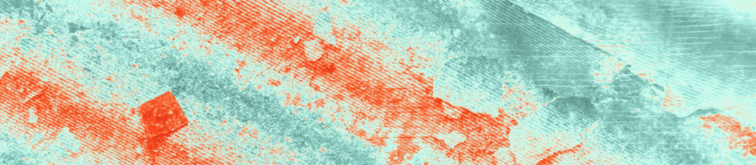 abstract red, orange, celadon and aquamarine colors background for design