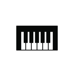 Keyboard , synthesizer icon template