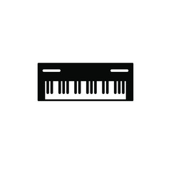 Keyboard , synthesizer icon template