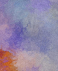 Watercolor painted background. Abstract Illustration wallpaper. Brush stroked painting. 2D Illustration.