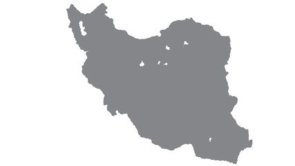 Iran map with gray tone on  white background,illustration,textured , Symbols of Iran