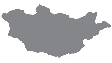 Obraz premium Mongolia map with gray tone on white background,illustration,textured , Symbols of Mongolia