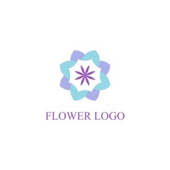 beauty flower logo. spa or salon logo