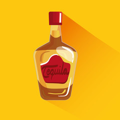 Mexican tequila bottle design