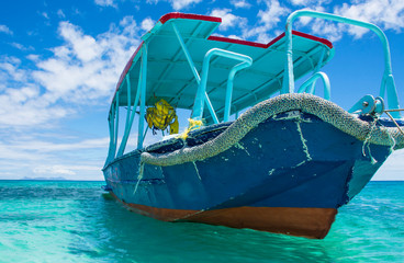 Boat at the beach, Fiji