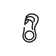 Ear icons , template Logo Design Best Icons Emblem Isolated, Element Organ Listen Vector Illustration , Outline Solid Background White . Company Multimedia Symbol
