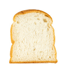 slice bread isolated on white background