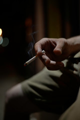 cigarette in hand