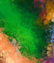 Brushed Painted Abstract Background. Brush stroked painting. Artistic vibrant and colorful wallpaper.