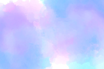 Delicate pastel watercolor background of purple-blue-blue color, Smooth transitions of colors. For the design of invitations, cards, banners.