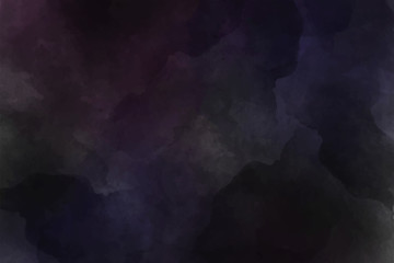 Black, gloomy watercolor background. Dark space, background for business. Darkness.