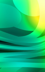 Abstract background with colorful gradient. Vibrant graphic wallpaper with stripes design. Fluid 2D illustration of modern movement.