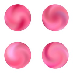 Collection with round gradient backgrounds.