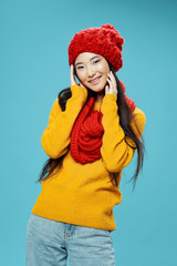 girl in winter clothes