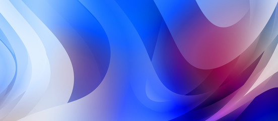 Abstract background with colorful gradient. Vibrant graphic wallpaper with stripes design. Fluid 2D illustration of modern movement.