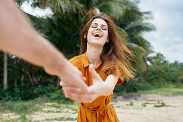 young woman with a cocktail