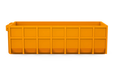 Construction Dumpster Isolated