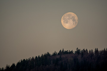 Vollmond 2020 Abril bei Rietheim Weilheim Baden-Württemberg © Volker Loche