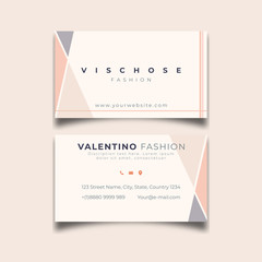 Modern beige triangel abstract design, Business card Template