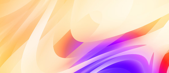 Abstract background with colorful gradient. Vibrant graphic wallpaper with stripes design. Fluid 2D illustration of modern movement.