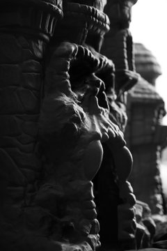 Tiffin, Iowa, USA  - 4/2019: 1980's toy action figure accessory He-Man Castle Greyskull by Mattel