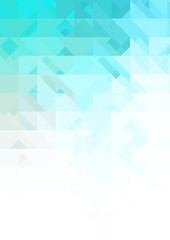 Obraz premium Intersecting shapes design on white background. Abstract minimalistic wallpaper. Colorful geometric template.