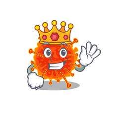 A Wise King of riboviria mascot design style