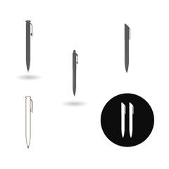 black realistic  pen illustration