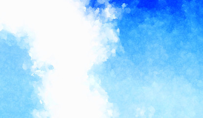 Watercolor painted background. Abstract Illustration wallpaper. Brush stroked painting. 2D Illustration.