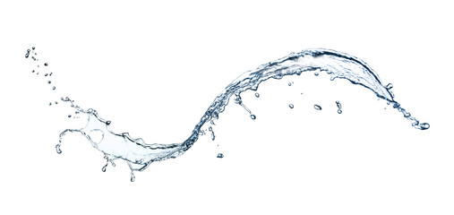 Abstract splash of water on white background. Banner design