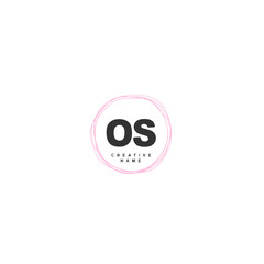 O S OS Initial logo template vector. Letter logo concept