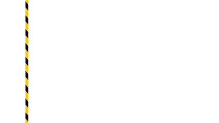 tape line yellow black stripe pattern isolated white background, warning space with ribbon tape sign or comfort safety zone, safety banner for copy space, ribbon yellow black stripe, tape line caution