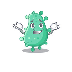 A picture of grinning agrobacterium tumefaciens cartoon design concept
