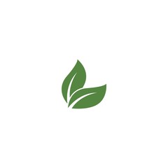 Green garden green leaf ecology logo