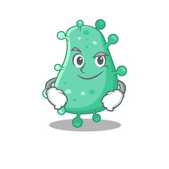 A mascot design of agrobacterium tumefaciens having confident gesture