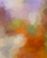 Watercolor painted background. Abstract Illustration wallpaper. Brush stroked painting. 2D Illustration.
