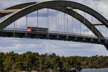 Stavsnas, Sweden The Djurobron, or Djuro Bridge in the Stockholm archipelago.