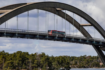 Stavsnas, Sweden The Djurobron, or Djuro Bridge in the Stockholm archipelago.