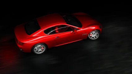Obraz na płótnie Canvas Red sports car.