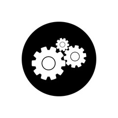Cogwheel, Gear, Settings Button Icon. Editable Vector EPS Symbol Illustration.
