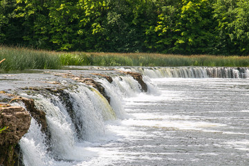 the widest waterfall in Europe, Kuldiga, Latvia.