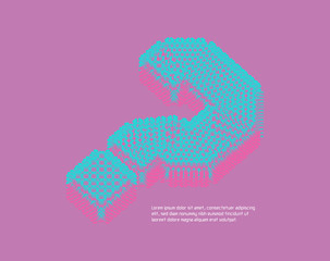 Question icon. Web design element. 3d vector illustration.