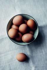 easter chicken brown eggs