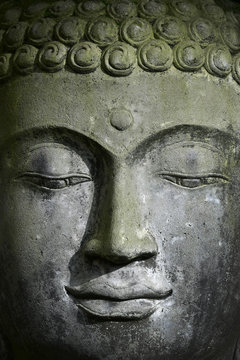 Stone Buddha Face