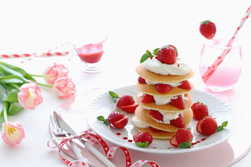 いちごパンケーキ
