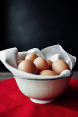 easter chicken brown eggs