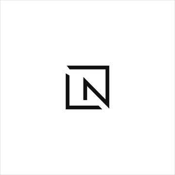 Initial letter ln logo or nl logo vector design template