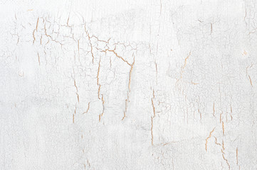 White painted cracked wood texture