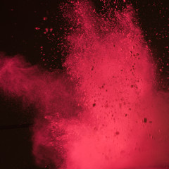 The blast of flour in red light. Actually I'd spread a a very thin dust on a drum, and my freind-drummer played while I shoot